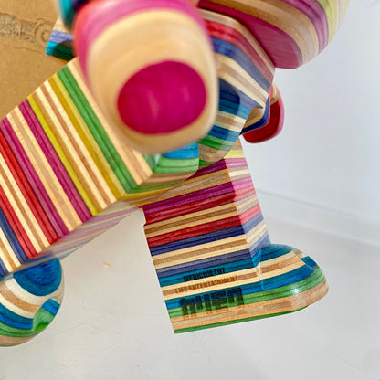 Wooden Bearbrick 400% HAROSHI - Haroshi -2 Action Figure With Wooden Box | FuGui Tide play