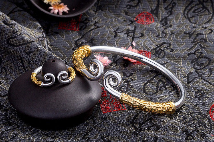 Cooper Jewelry Wukong the Incantation of the Golden Hoop Bracelet and Ring Combination set