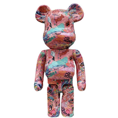 70cm BEARBRICK 1000% QQ ABS Action Figure Boxe