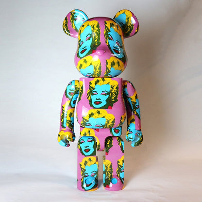 70cm BEARBRICK 1000% Andywarhol Monroe 2 ABS Action Figure Boxed