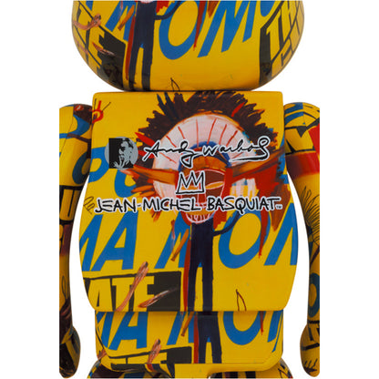 70cm BEARBRICK 1000% Andywarhol X Basquiat 3 ABS Action Figure Boxed