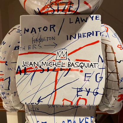 70cm BEARBRICK 1000% Basquiat 2th Generation ABS Action Figure Boxed