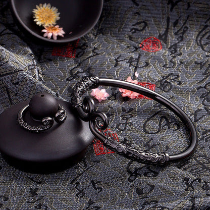 Cooper Jewelry Wukong the Incantation of the Golden Hoop Bracelet and Ring Combination set | FuGui Tide play