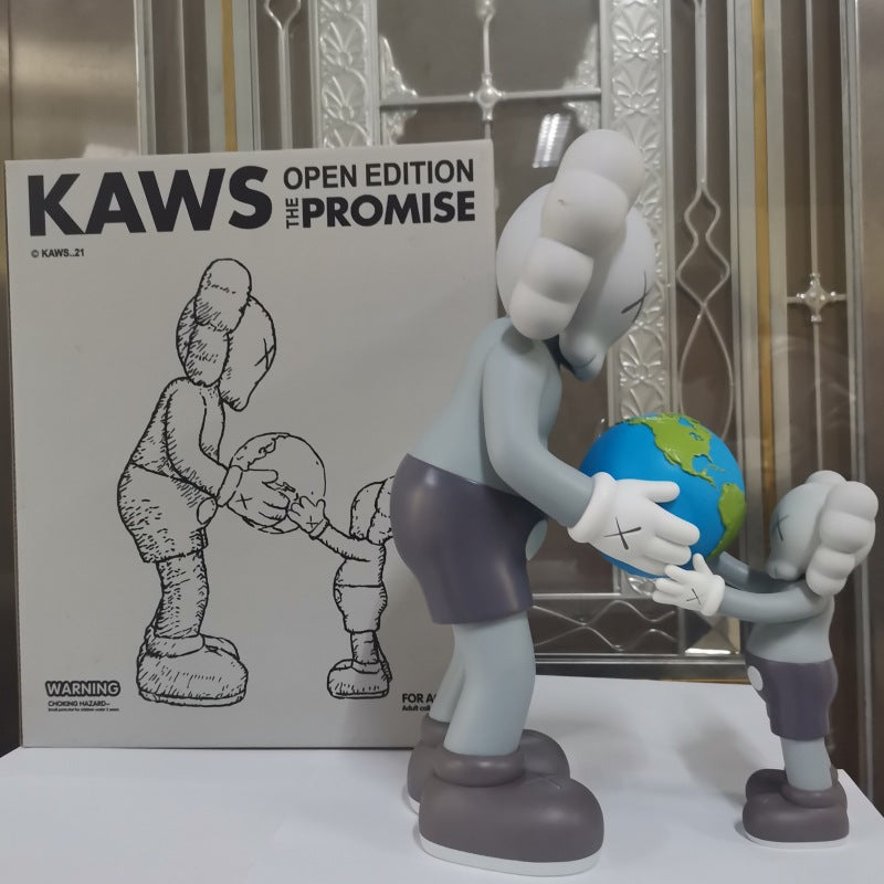 Hobby - 35CM Art KAWS The Promise Earth Qatar Original Factory Without Box