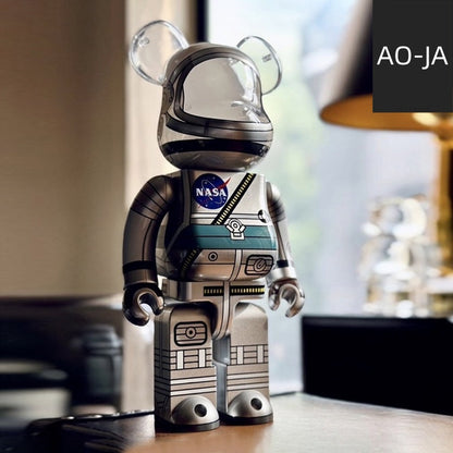 28cm BEARBRICK 400% NASA PROJECT MERCURY ABS Action Figure Boxed