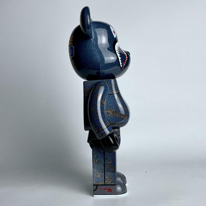 28cm BEARBRICK 400% BAPE Levis ABS Action Figure Boxed