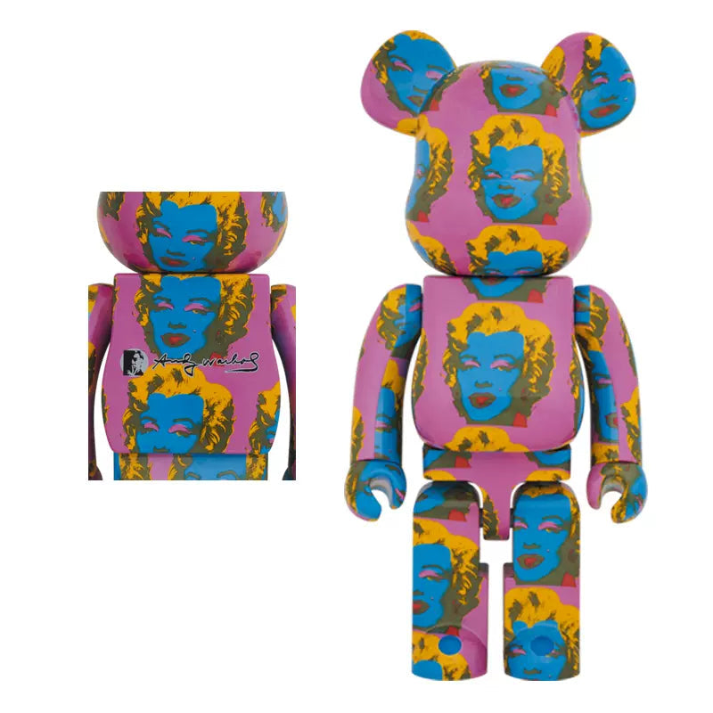 Hobby - 70cm BEARBRICK 1000% Andywarhol Monroe 2 ABS Action Figure Boxed