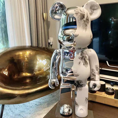 70cm BEARBRICK 1000% HajimeSorayama 2G ABS Action Figure Boxed
