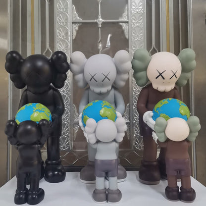 35CM Art KAWS The Promise Earth Qatar Original Factory Without Box
