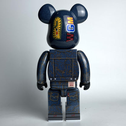 28cm BEARBRICK 400% BAPE Levis ABS Action Figure Boxed