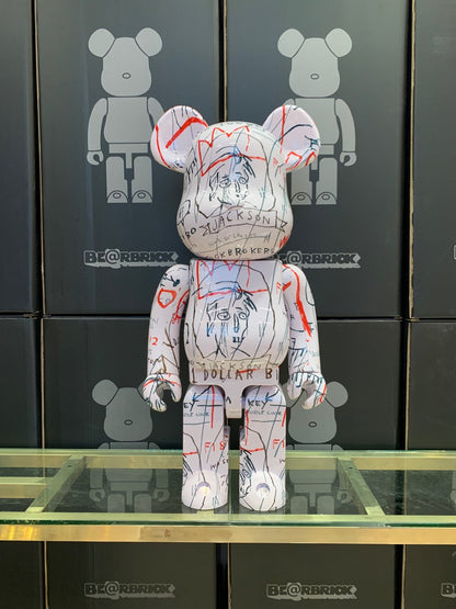 70cm BEARBRICK 1000% Basquiat 2th Generation ABS Action Figure Boxed