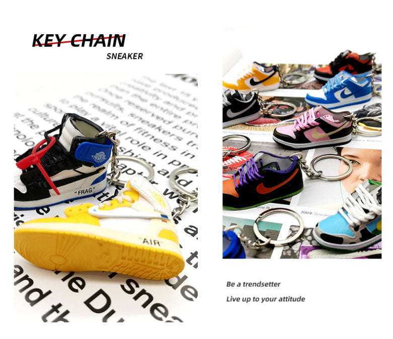 Random Blind Box PVC Flyers AJ Shoes Keychain Charm