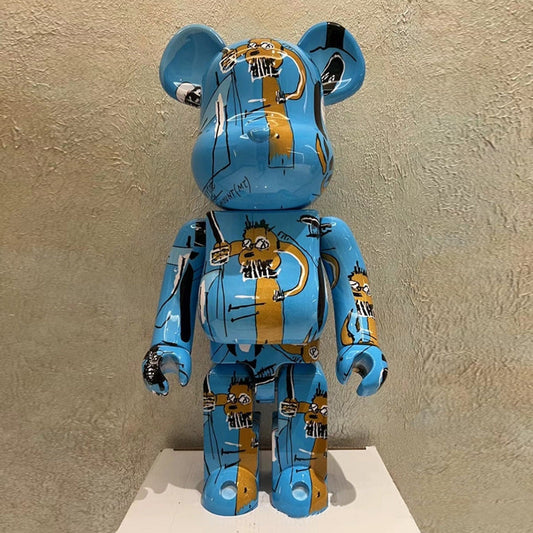 Hobby - 70cm BEARBRICK 1000% Basquiat 4th Generation ABS Action Figure Boxed