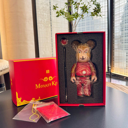 28cm BEARBRICK 400% Black Wukong ABS Action Figure Boxed | FuGui Tide play