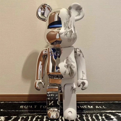70cm BEARBRICK 1000% HajimeSorayama 2G ABS Action Figure Boxed