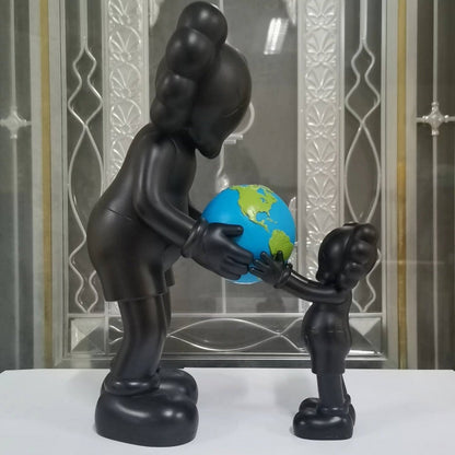35CM Art KAWS The Promise Earth Qatar Original Factory Without Box