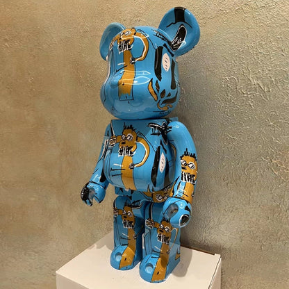 70cm BEARBRICK 1000% Basquiat 4th Generation ABS Action Figure Boxed