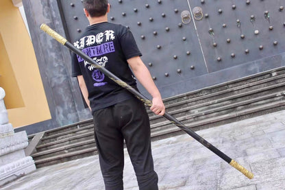 5.6-Foot Wukong RuyI Jingu Bang, Black Myth Equipment, Carbon steel will following golden backed staff | FuGui Tide play