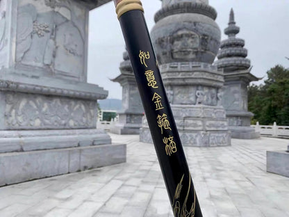 5.6-Foot Wukong RuyI Jingu Bang, Black Myth Equipment, Carbon steel will following golden backed staff | FuGui Tide play