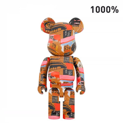 70cm BEARBRICK 1000% Andywarhol X Basquiat 2 ABS Action Figure Boxed