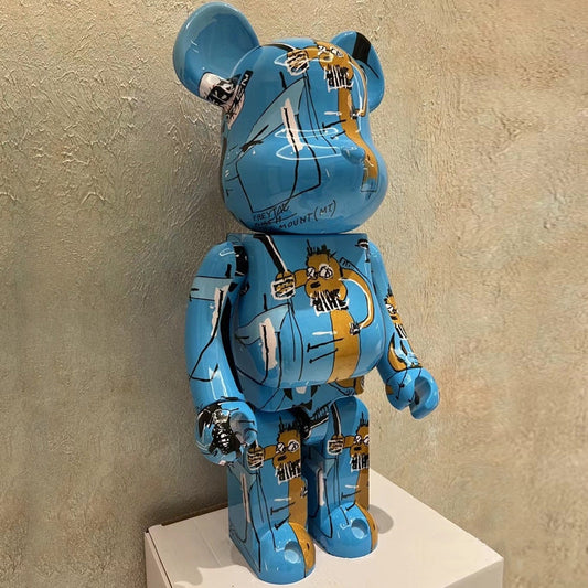 Hobby - 70cm BEARBRICK 1000% Basquiat 4th Generation ABS Action Figure Boxed