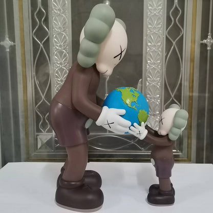 35CM Art KAWS The Promise Earth Qatar Original Factory Without Box