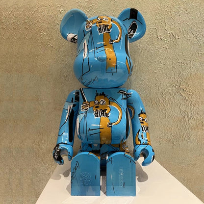 70cm BEARBRICK 1000% Basquiat 4th Generation ABS Action Figure Boxed