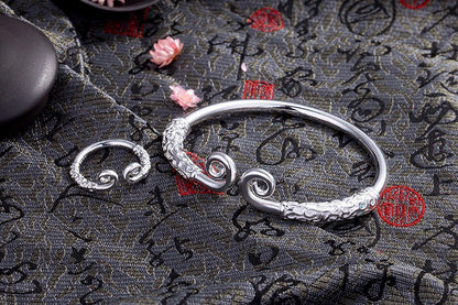 Cooper Jewelry Wukong the Incantation of the Golden Hoop Bracelet and Ring Combination set | FuGui Tide play