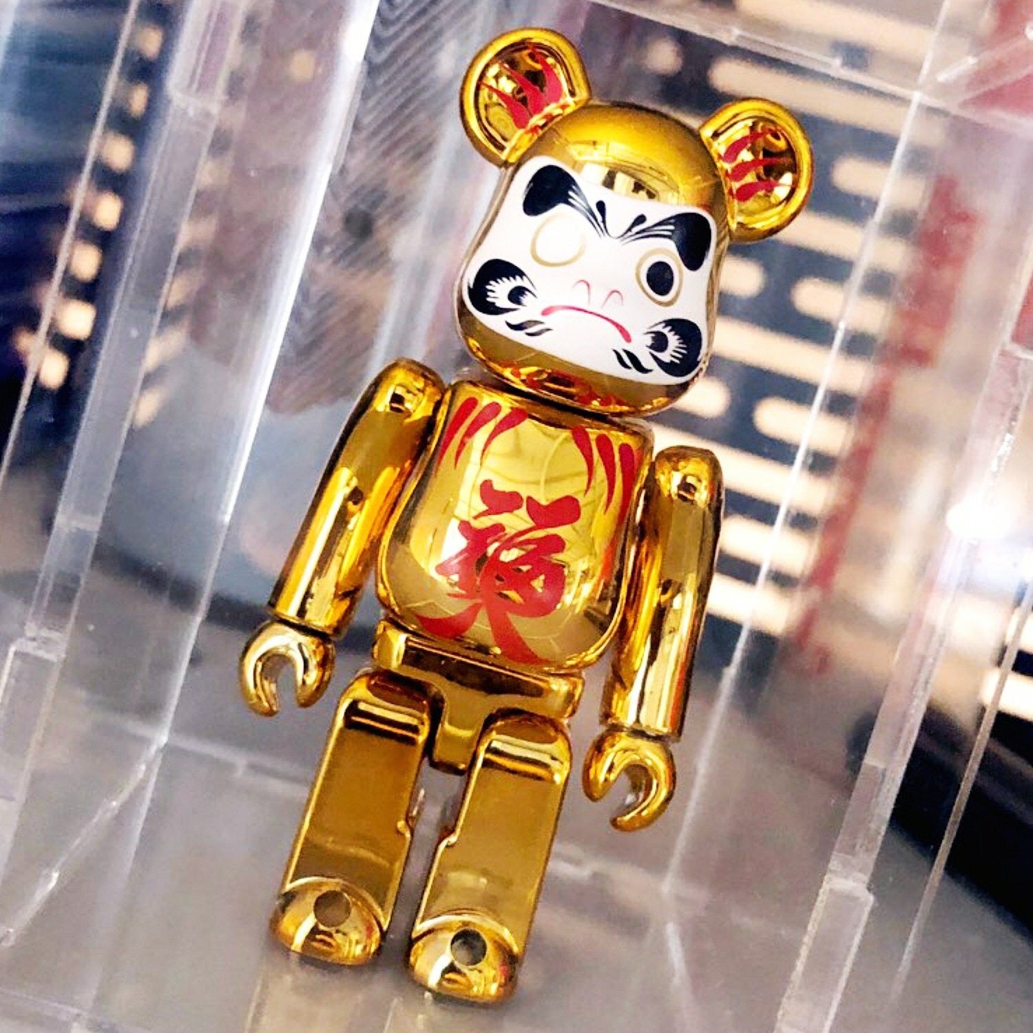 Toy - 28cm BEARBRICK 400% Electroplating Dharma ABS Action Figure Boxed