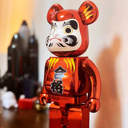 28cm BEARBRICK 400% Electroplating Dharma ABS Action Figure Boxed