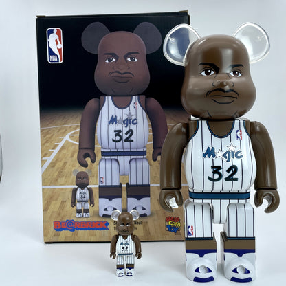 28cm BEARBRICK 400%+100% O'Neal , Iverson ABS Action Figure Boxed