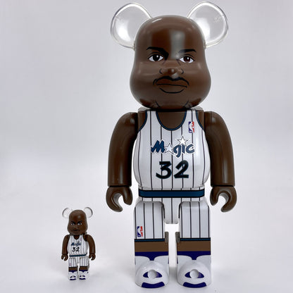 28cm BEARBRICK 400%+100% O'Neal , Iverson ABS Action Figure Boxed