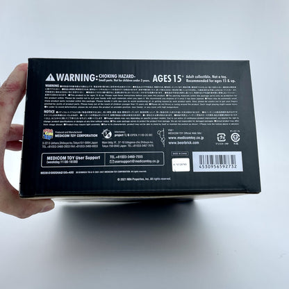 28cm BEARBRICK 400%+100% O'Neal , Iverson ABS Action Figure Boxed