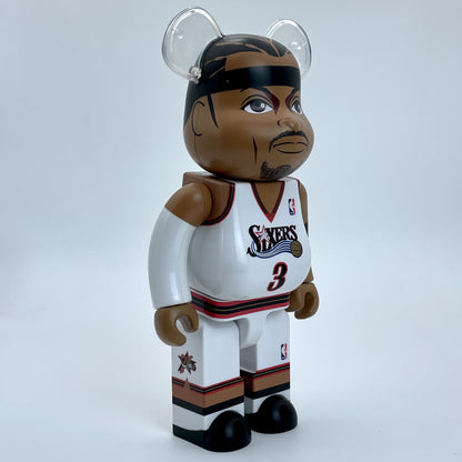 28cm BEARBRICK 400%+100% O'Neal , Iverson ABS Action Figure Boxed