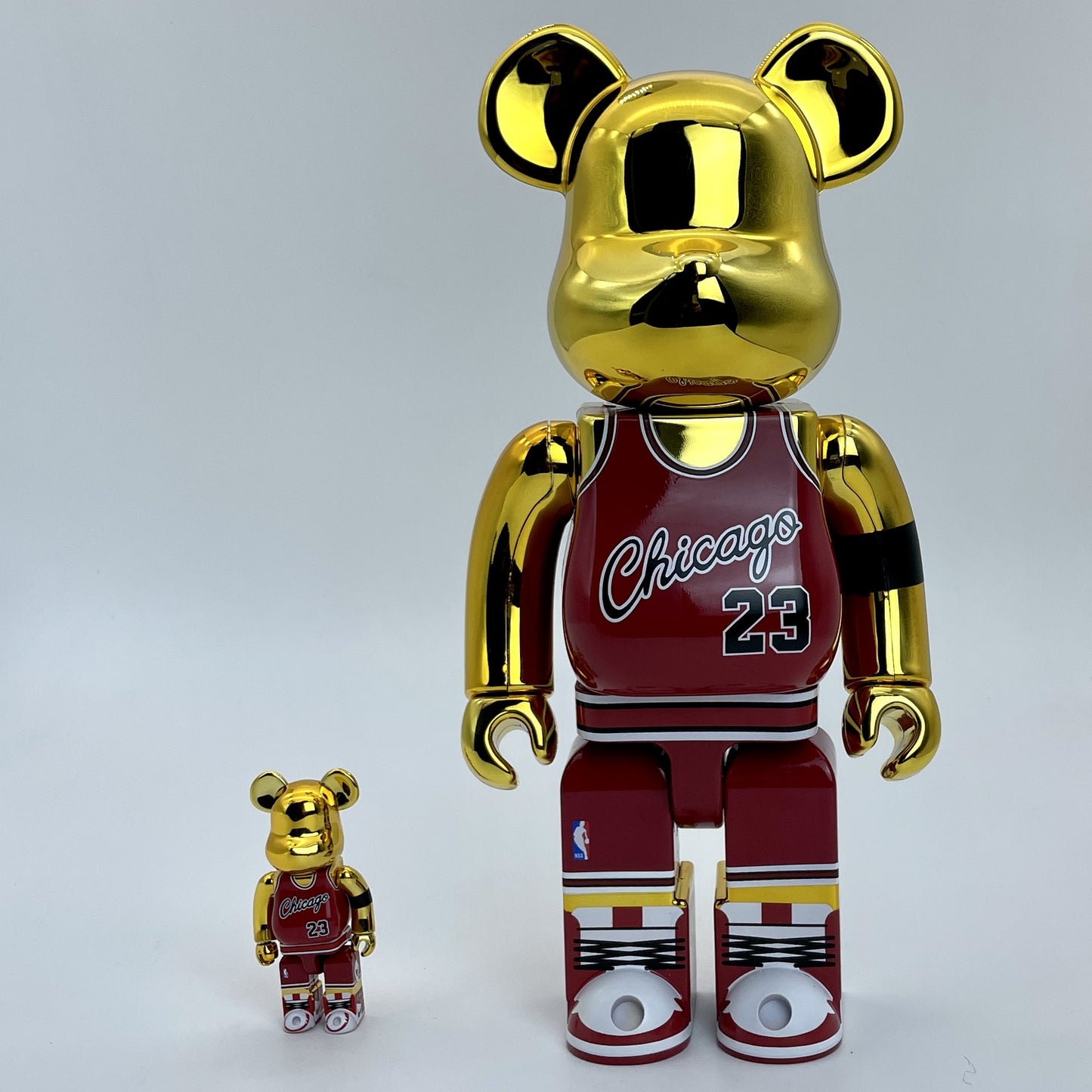 28cm BEARBRICK 400%+100% Jordan Red ABS Action Figure Boxed