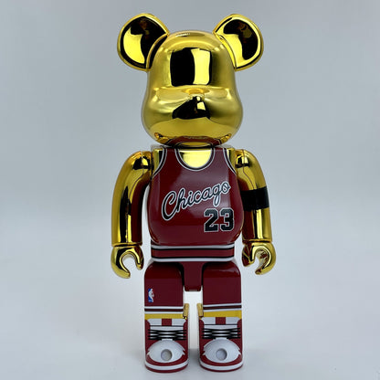 28cm BEARBRICK 400%+100% O'Neal , Iverson ABS Action Figure Boxed