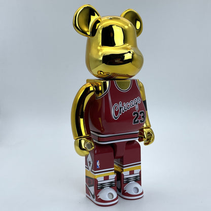 28cm BEARBRICK 400%+100% Jordan Red ABS Action Figure Boxed