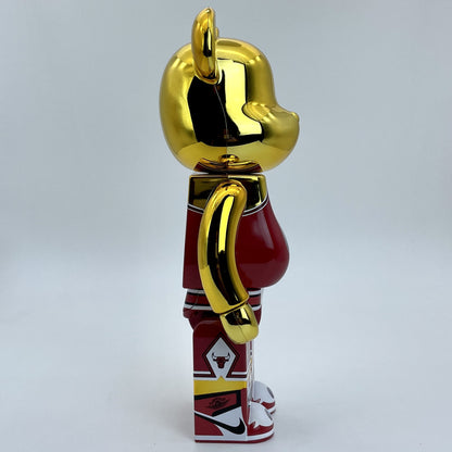 28cm BEARBRICK 400%+100% O'Neal , Iverson ABS Action Figure Boxed
