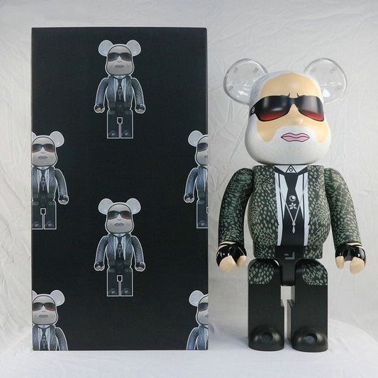 Hobby - 70cm BEARBRICK 1000% Lafayette Lagerfeld ABS Action Figure Boxed