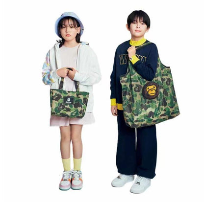 2021 BAPE Magazine Appendix Camouflage Portable Single Shoulder Bag Large Shopping Bag