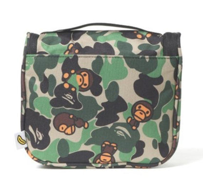 2021 BAPE Magazine Appendix Camouflage Portable Wall-mounted Travel Wash Storage Bag