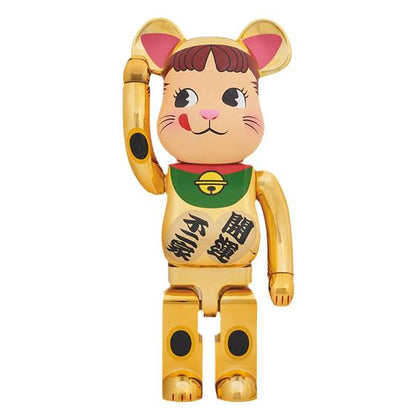 28cm BEARBRICK 400% Fujiya Lucky Milk Girl Plating ABS Action Figure Boxed