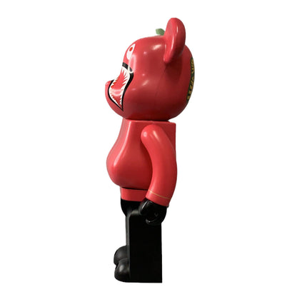 28cm BEARBRICK 400% BAPE Camouflage Shark First Generation Red ABS Action Figure Boxed