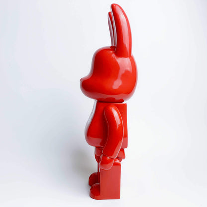 28cm BEARBRICK 400% SUPRE Red Bunny Vinyl Action Figure Boxed