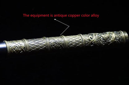 Black Myth Monkey King Staff Kungfu Sticks Monkey Cudgels Carving Dragon Wooden Cudgel Sun WuKong Weapon Practice Long Stick