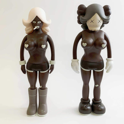 40CM KAW BFF Twins Sisters Brown Action Figure Collectible Boxed