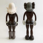 Hobby - 40CM KAWS BFF Twins Sisters Brown Action Figure Collectible Boxed