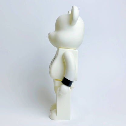 28cm BEARBRICK 400% MJ Skull White Vinyl Action Figure Boxed