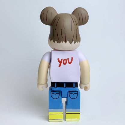 28cm BEARBRICK 400% Green Eyed Boy Vinyl Action Figure Boxed