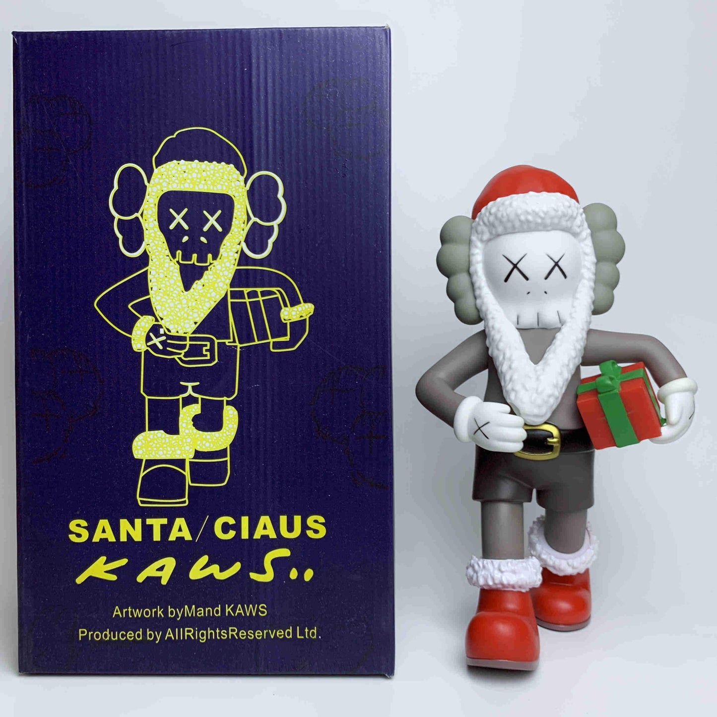Hobby - 30CM Art KAWS Original Fake Santa Claus Factory Action Figure Boxed